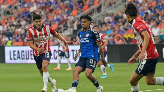 Chivas enfrentando al Cincinnati FC por la Leagues Cup